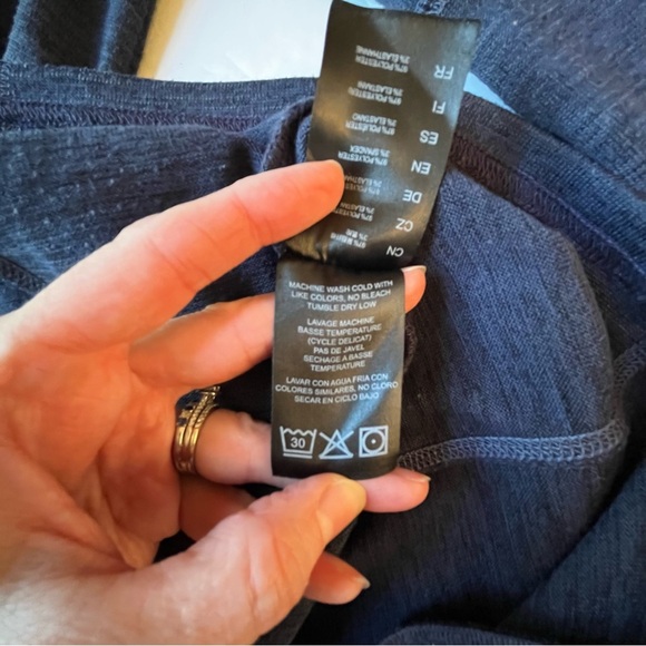 KUHL Lea Blue Cowl Neck Sweater Dress Size Small - Picture 8 of 8